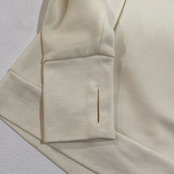 Fabletics Cream Funnel Neck Fleece Pullover Sweatshirt Women’s Medium - Picture 7 of 9